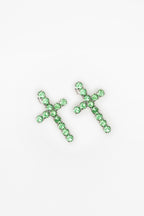 EARRINGS TRIPLE GLOW — SILVER