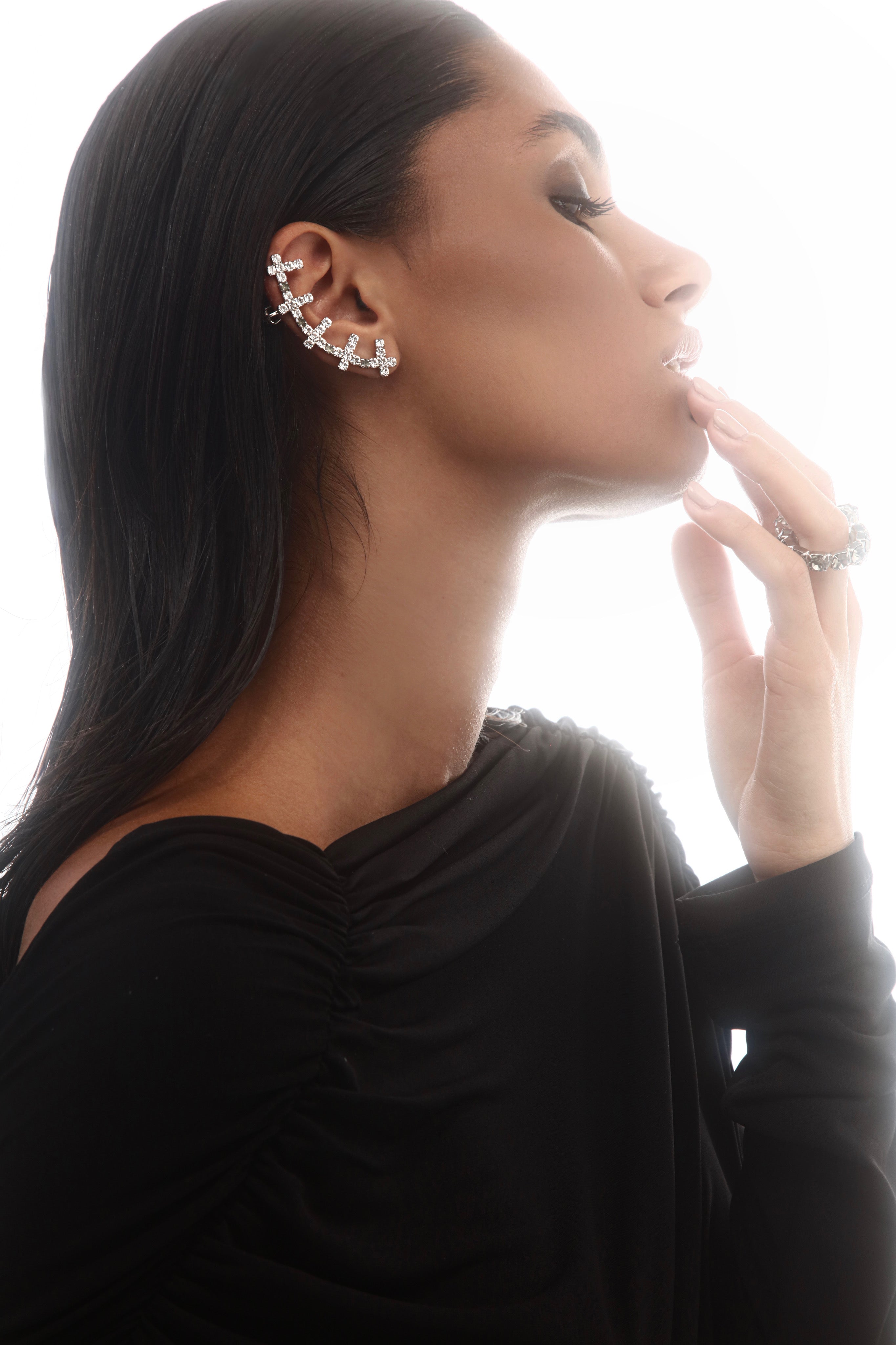 EARCUFF SAINT — SILVER