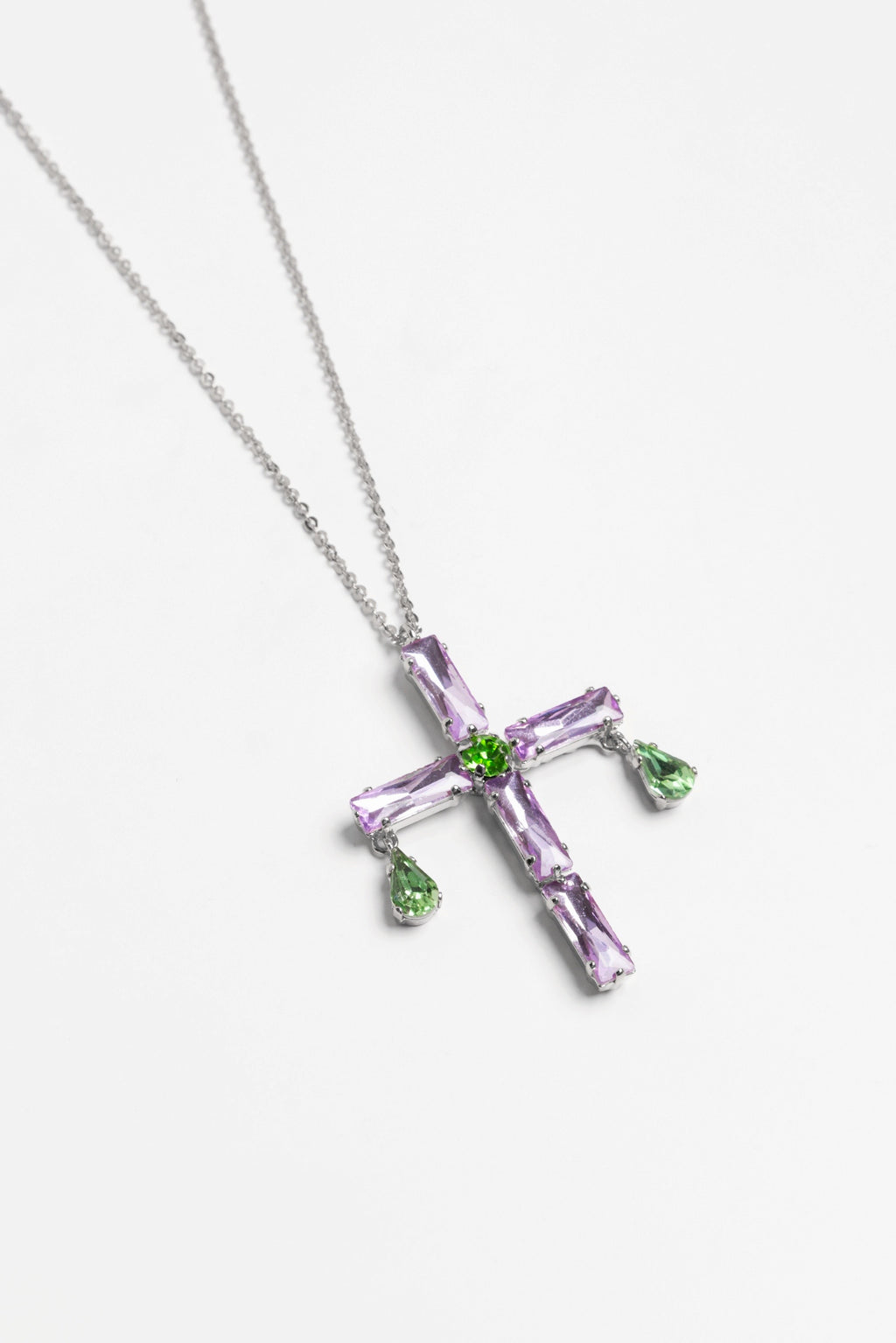 NECKLACE PEONY — SILVER