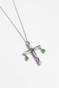 NECKLACE PEONY — SILVER