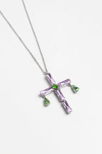 NECKLACE PEONY — SILVER