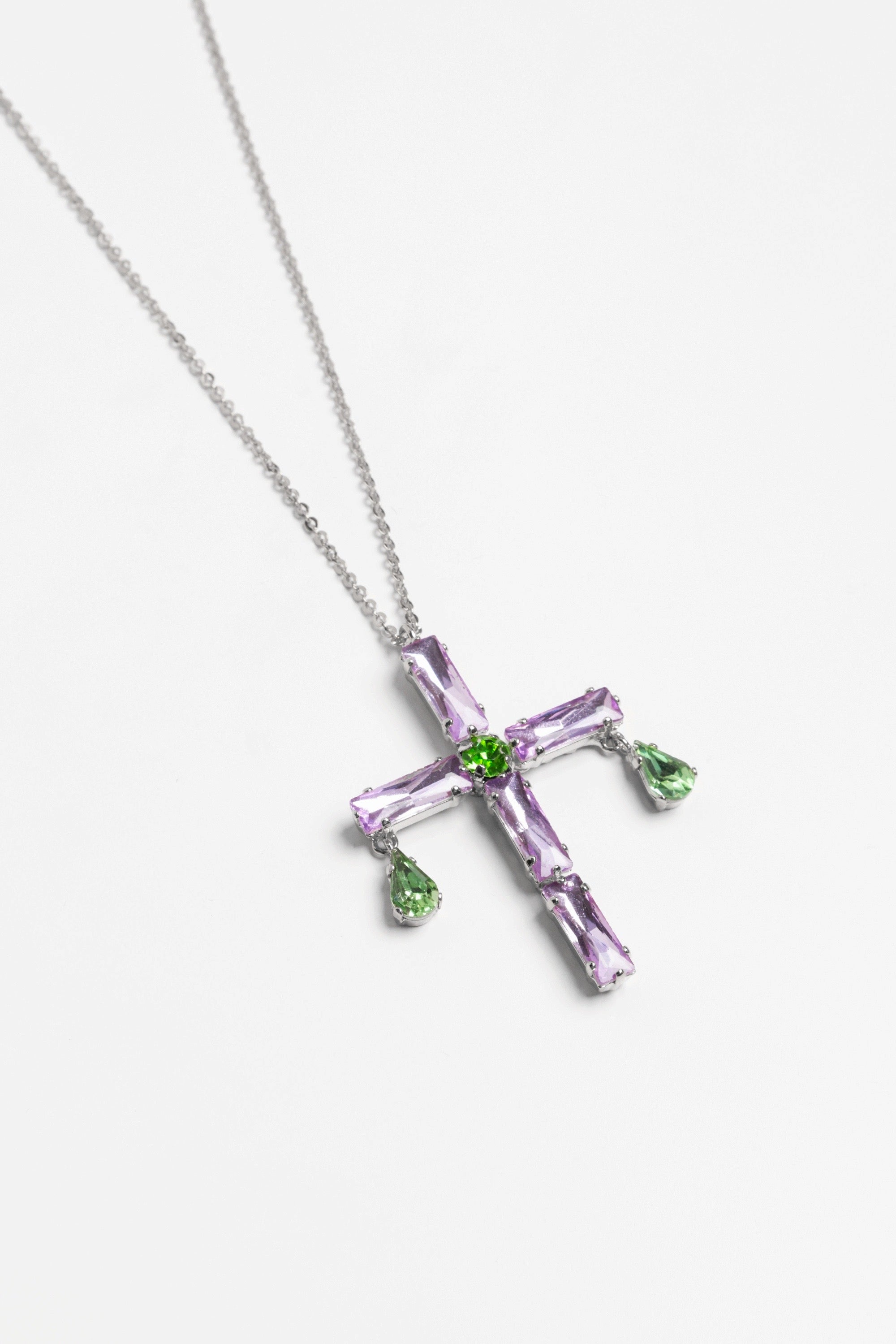 NECKLACE PEONY — SILVER