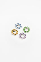 EARCUFF TUBEROSE SMALL — SILVER