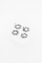 EARCUFF TUBEROSE SMALL — SILVER