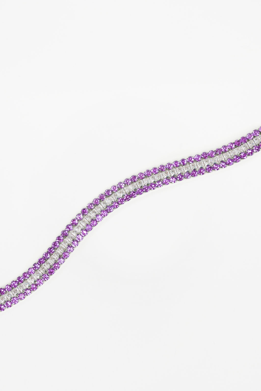 CHOKER TRIPLE GLOW — SILVER
