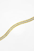 CHOKER TRIPLE GLOW — SILVER