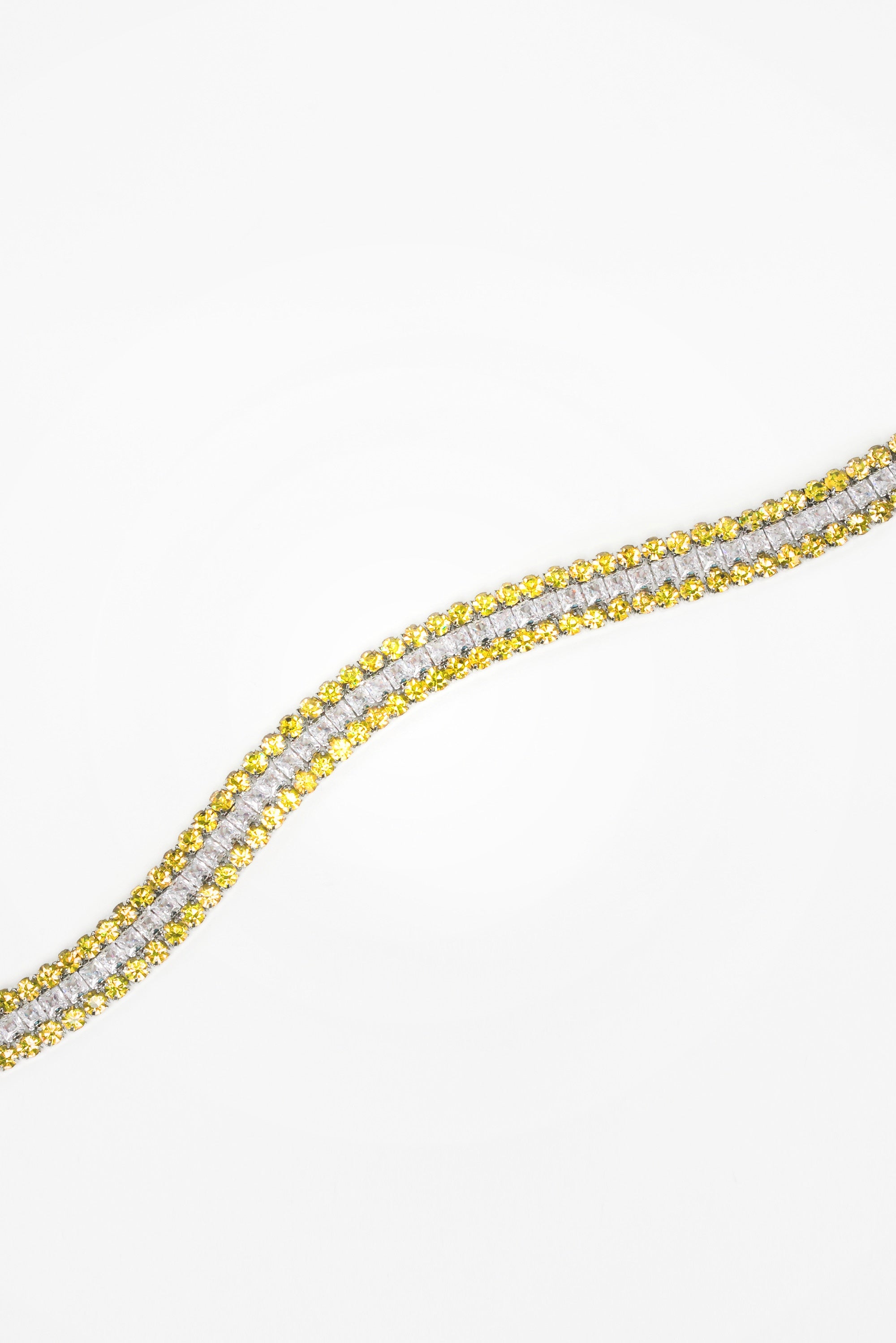 CHOKER TRIPLE GLOW — SILVER