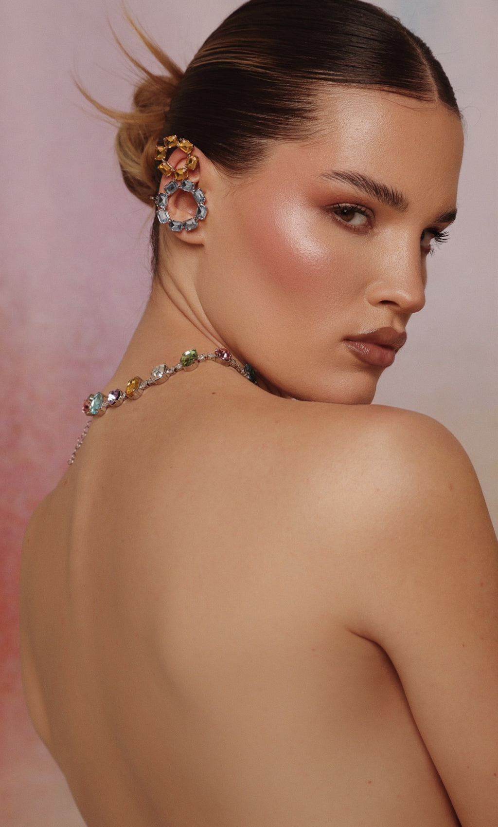 EARCUFF TUBEROSE  BIG — GOLD