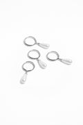 EARRING NOIRPEARL — SILVER