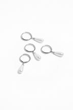 EARRING NOIRPEARL — SILVER