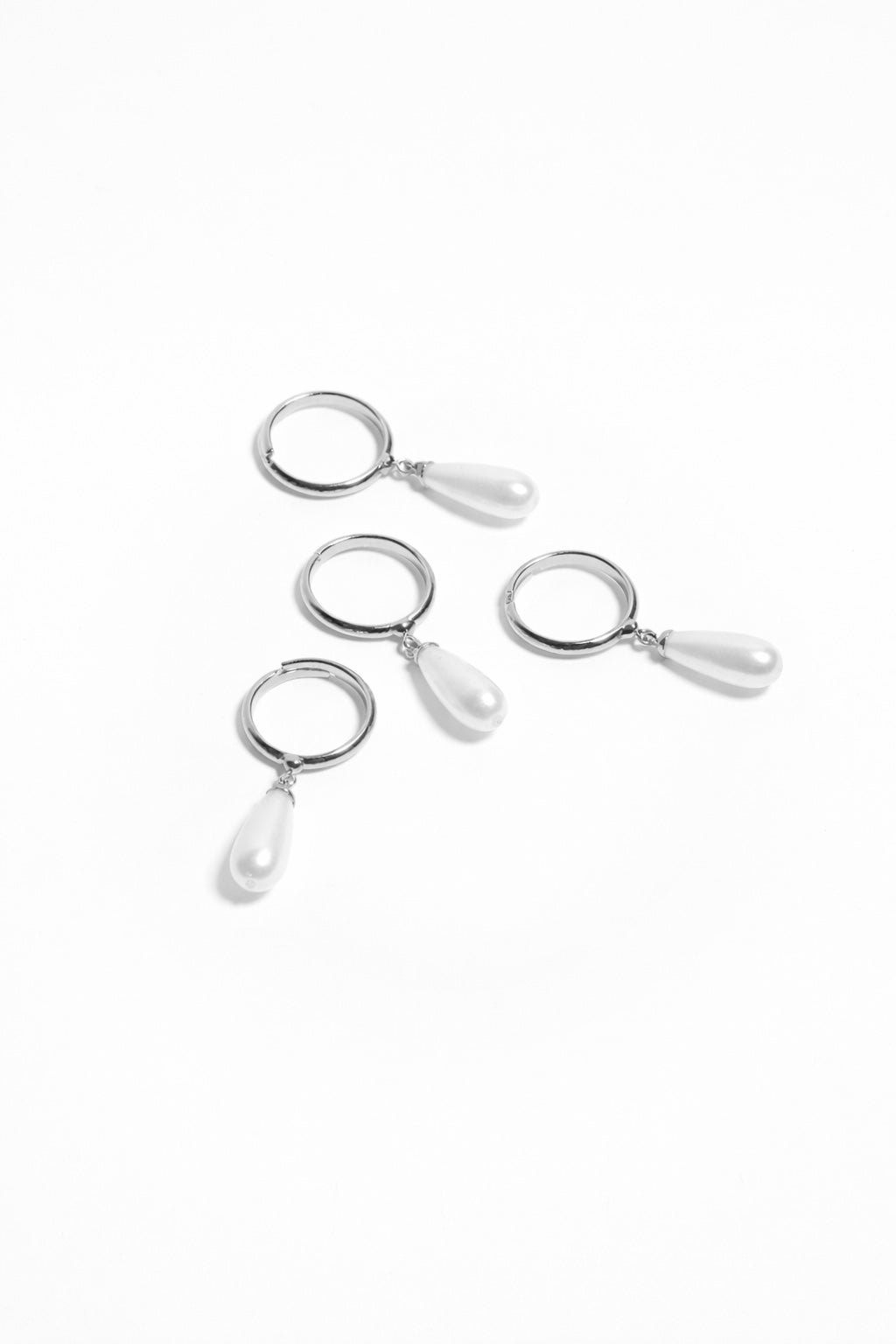 EARRING NOIRPEARL — SILVER