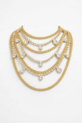 NECKLACE URBAN CRYSTAL STRONG — GOLD