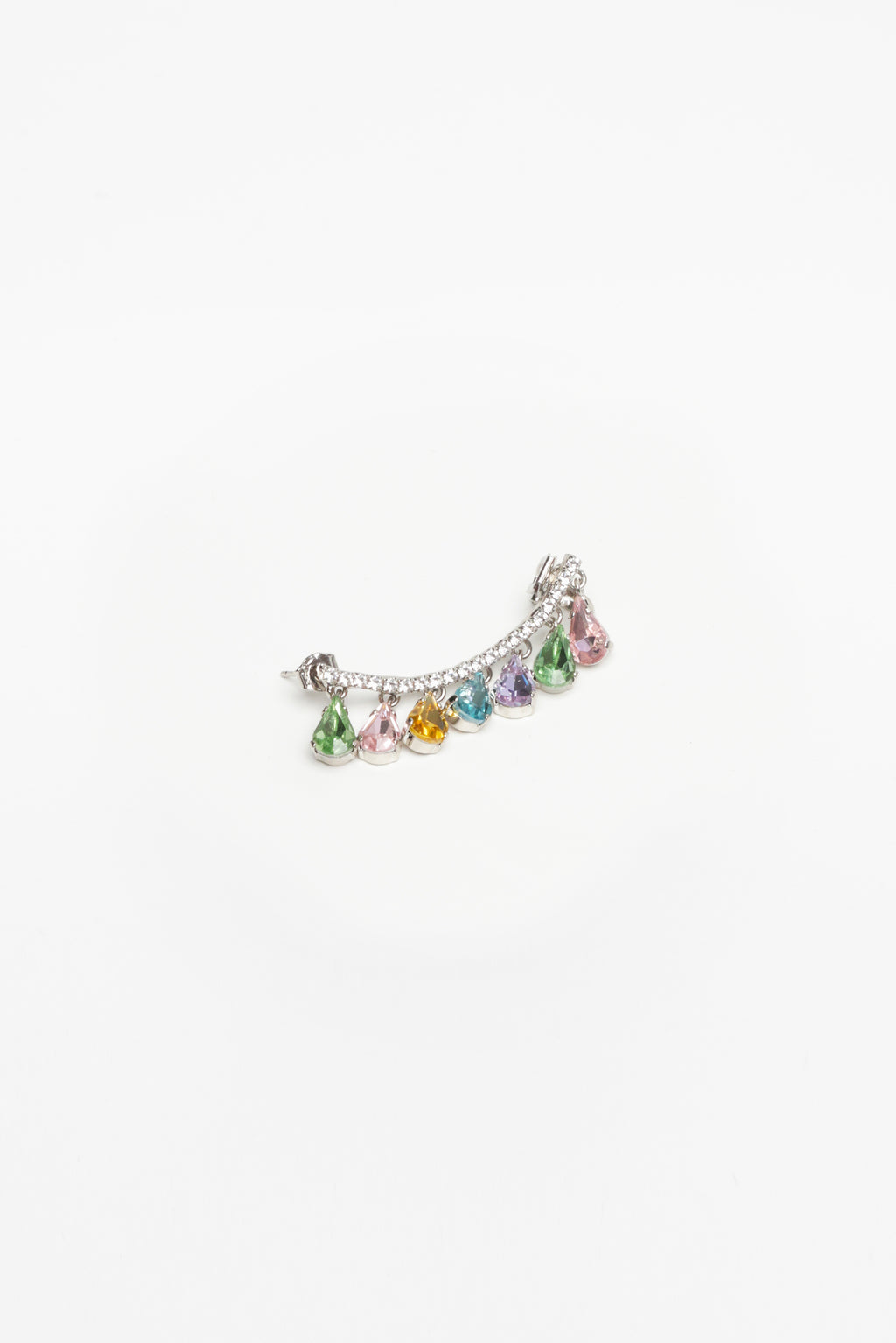 EARCUFF GARDENIA — SILVER