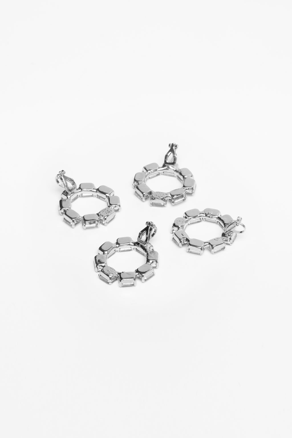 EARCUFF TUBEROSE BIG —SILVER