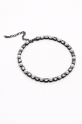 CHOKER CRYSTAPEARL — GRAY