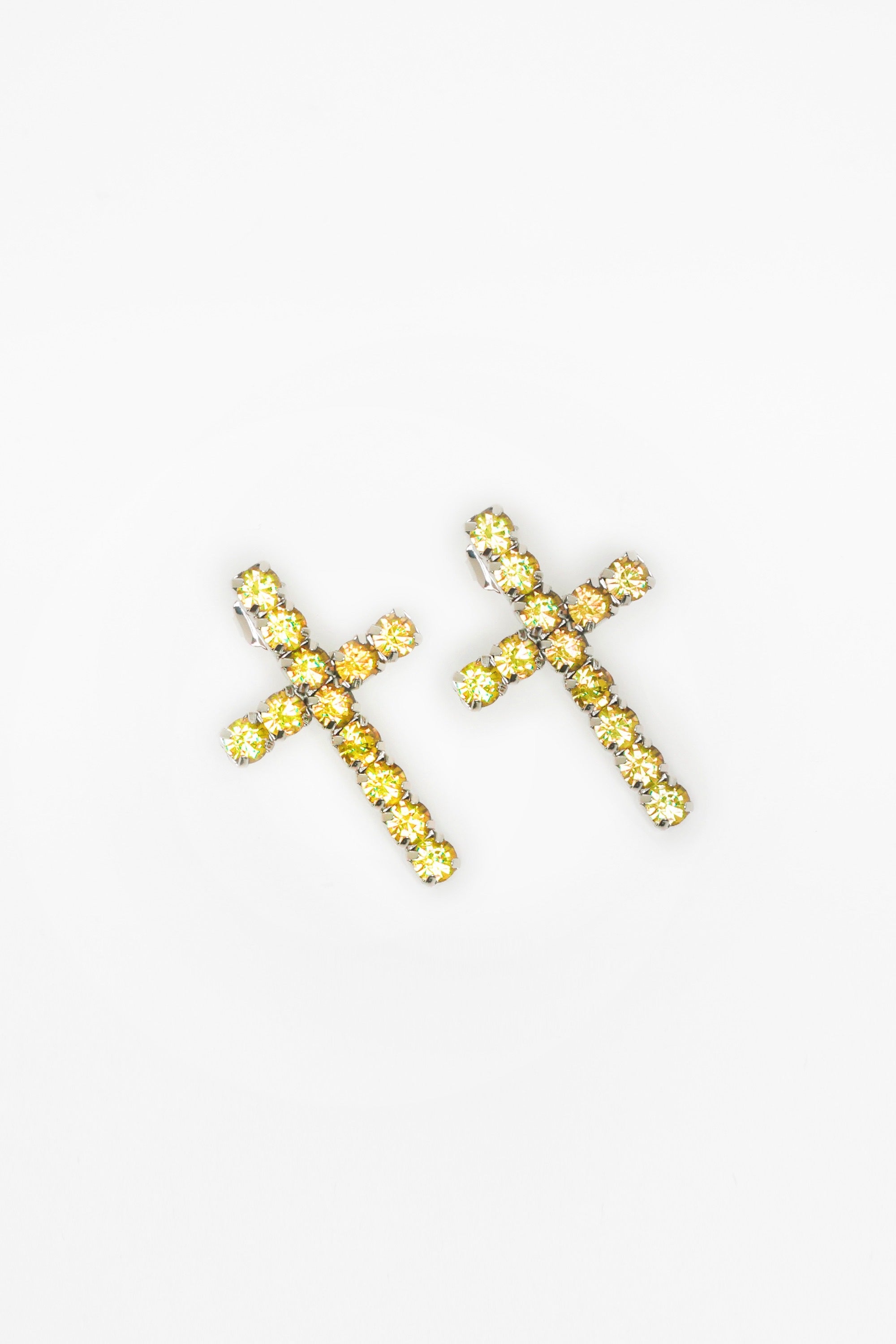 EARRINGS TRIPLE GLOW — SILVER