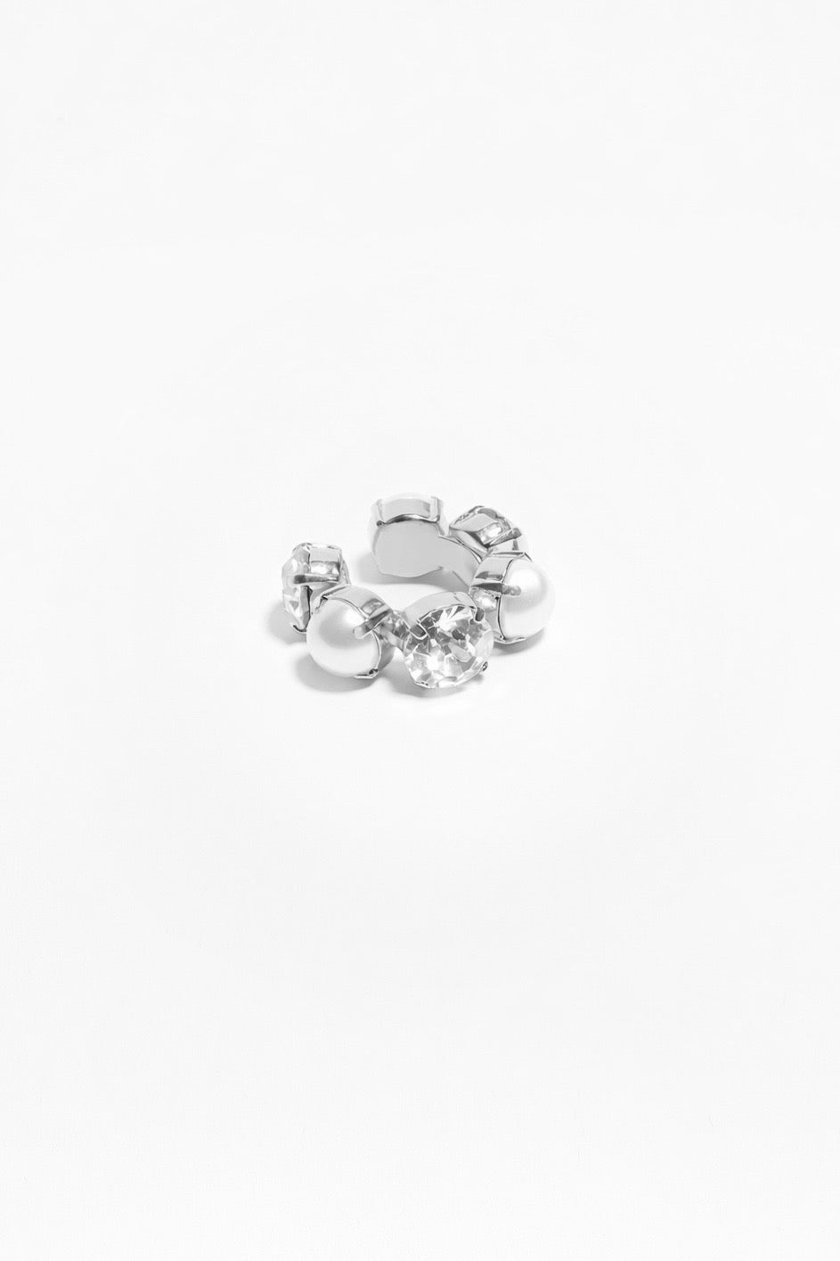 EARCUFF HORIZONPEARL — SILVER