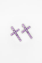 EARRINGS TRIPLE GLOW — SILVER