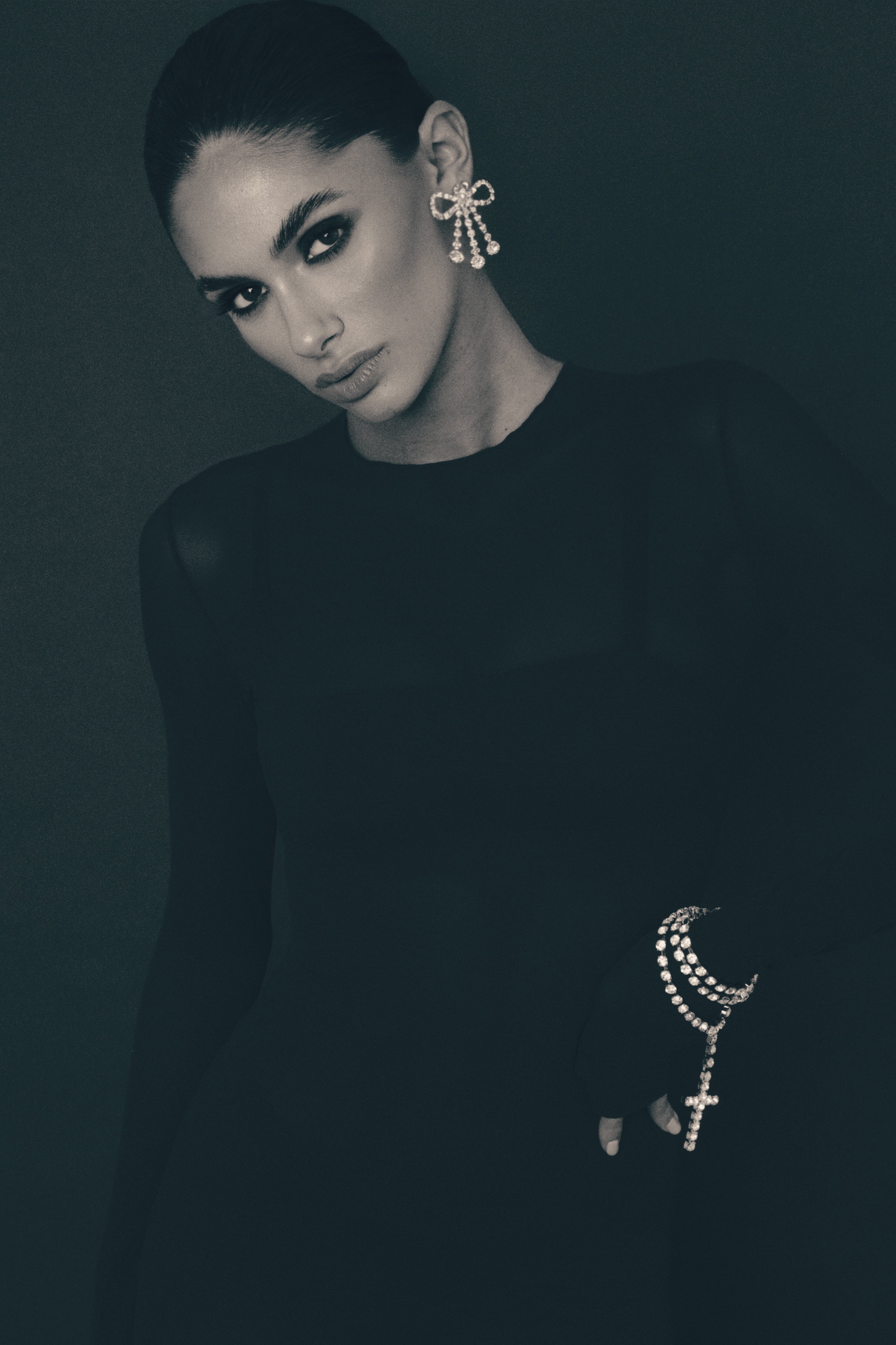 EARRING NEW YEAR’S — SILVER