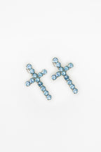EARRINGS TRIPLE GLOW — SILVER