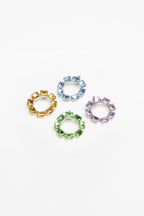 EARCUFF TUBEROSE BIG —SILVER