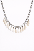 NECKLACE NOIRPEARL — GRAY