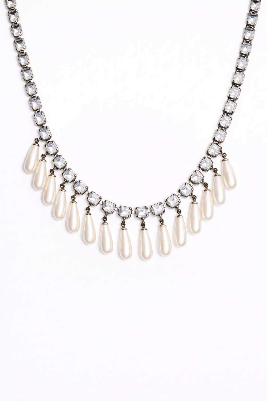 NECKLACE NOIRPEARL — GRAY