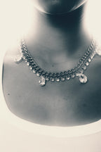 NECKLACE URBAN CRYSTAL — SILVER