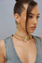EARRINGS DYNASTY — GOLD