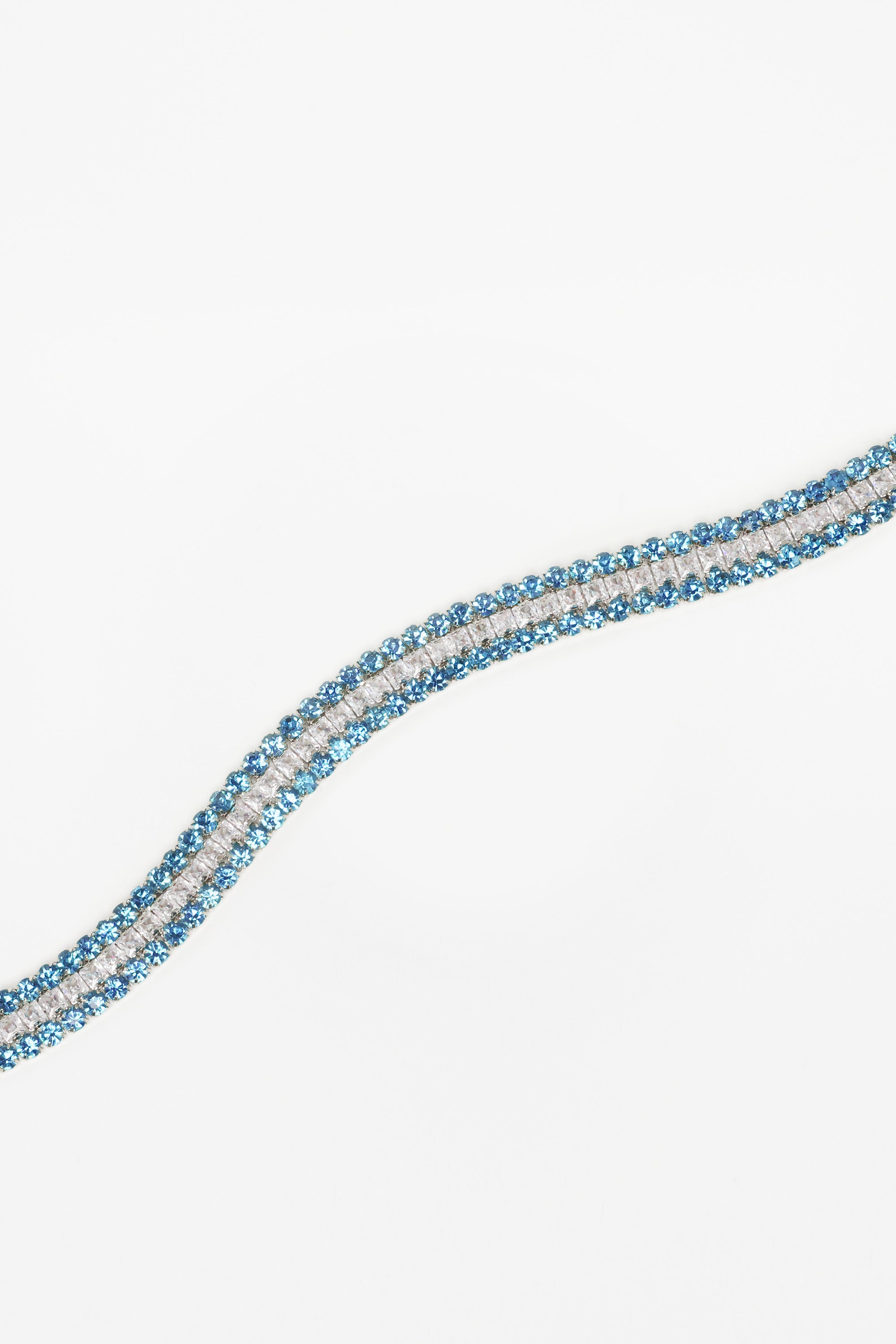 CHOKER TRIPLE GLOW — SILVER
