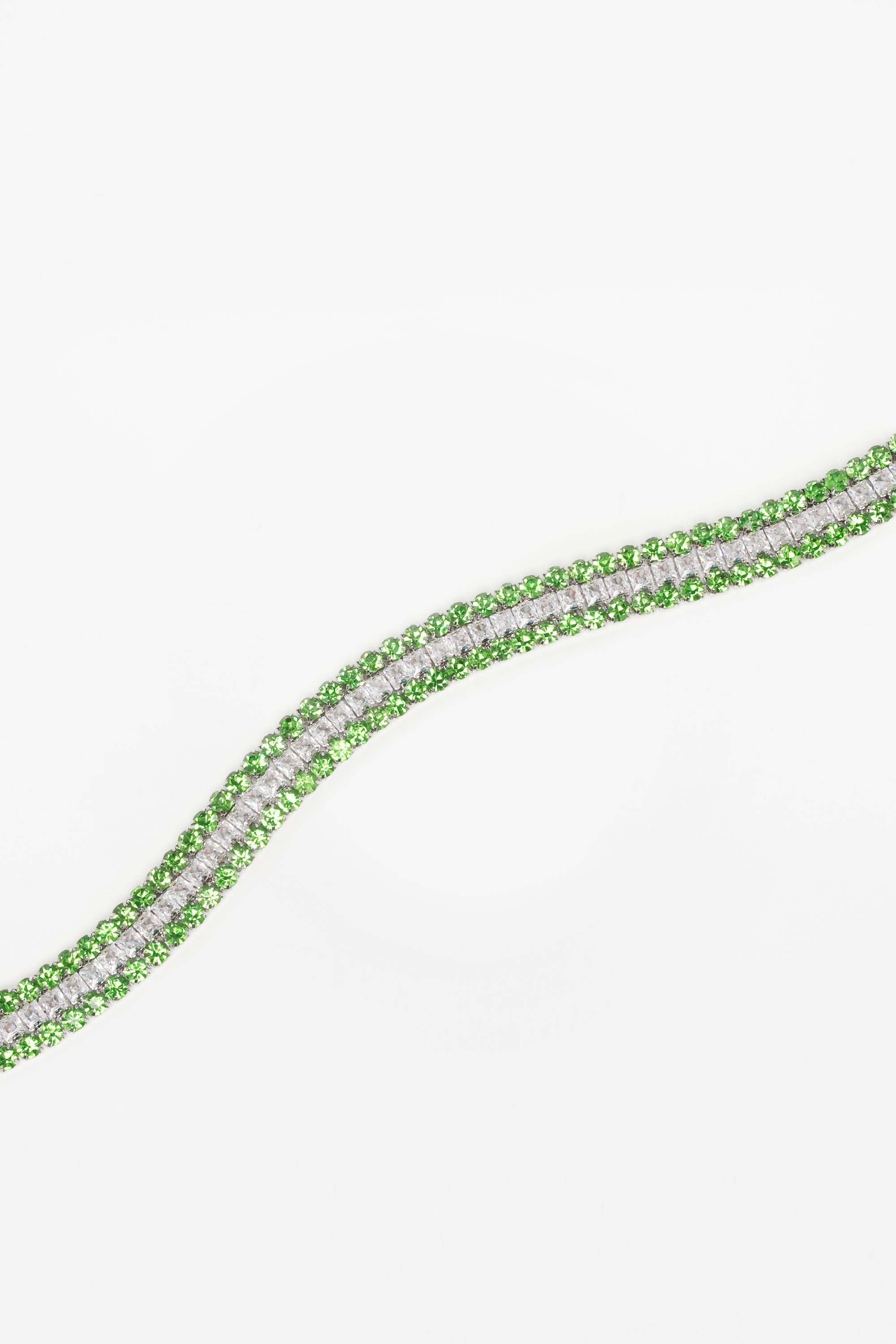 CHOKER TRIPLE GLOW — SILVER