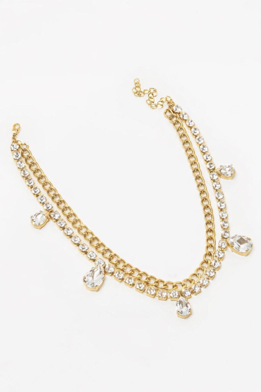 NECKLACE URBAN CRYSTAL — GOLD