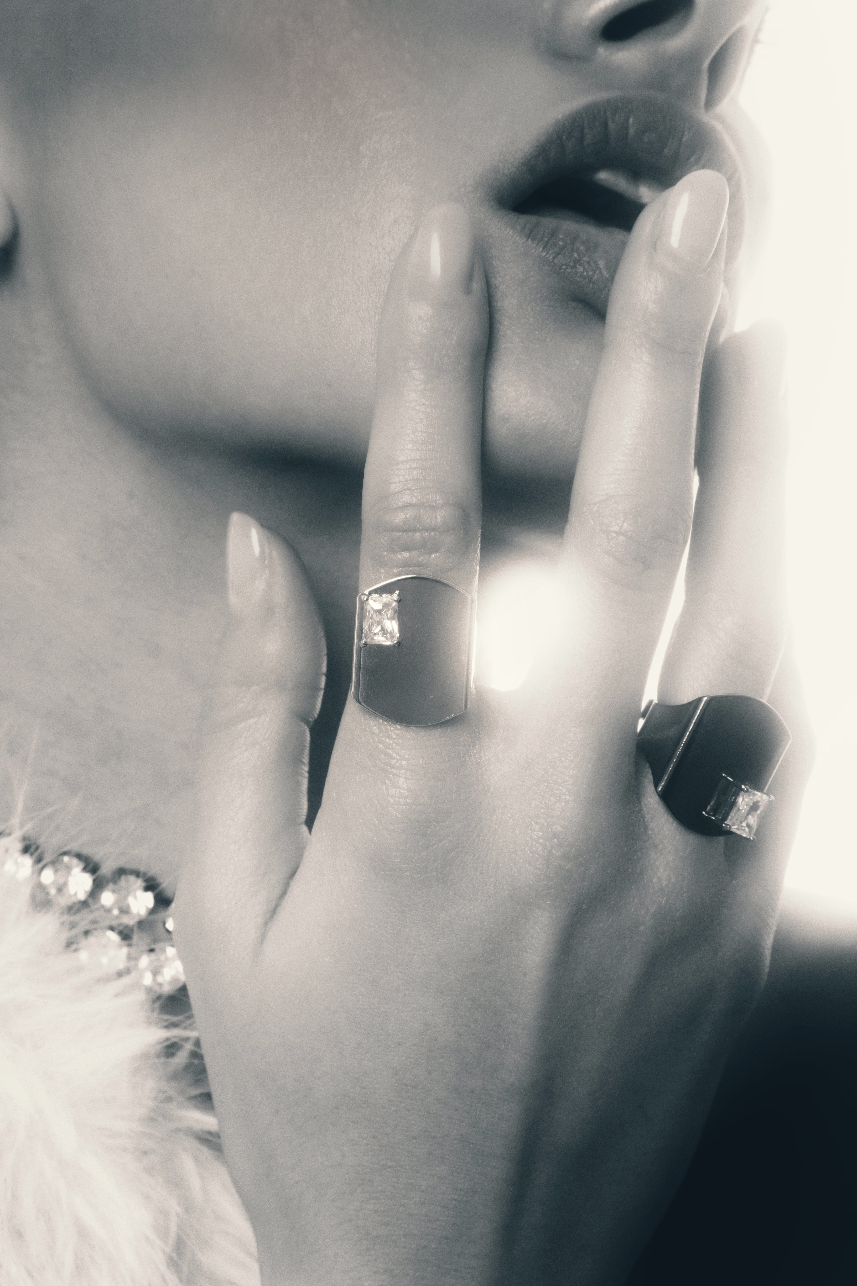 RING METALLIC — GRAY