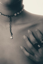 CHOKER CRYSTA — GOLD