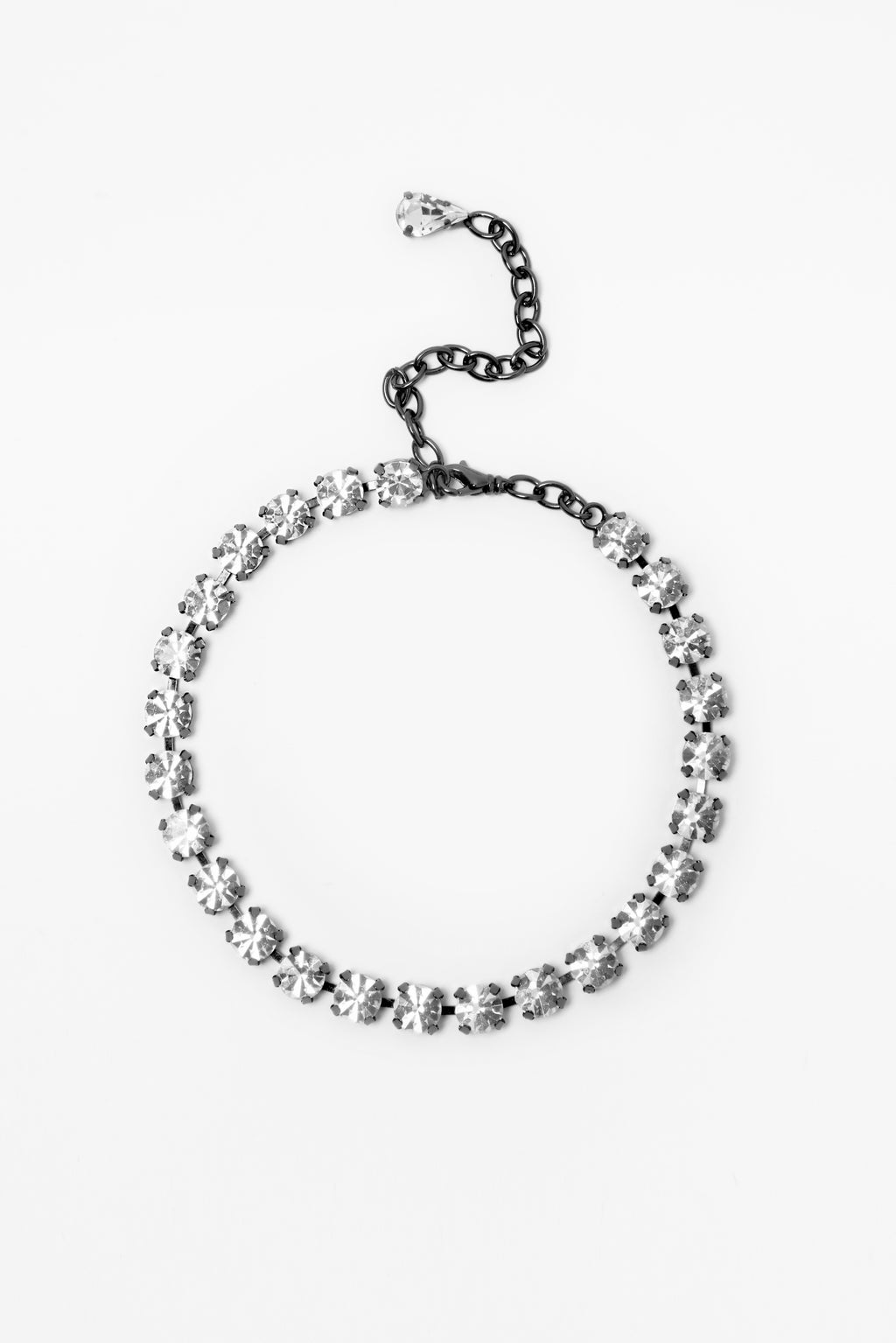 CHOKER CRYSTA — GRAY