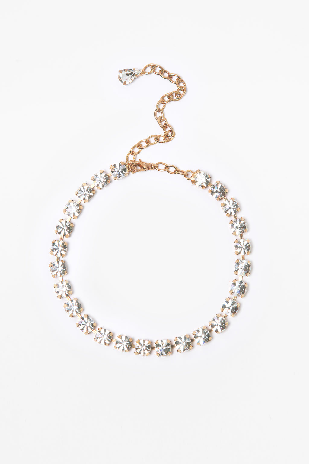 CHOKER CRYSTA — GOLD